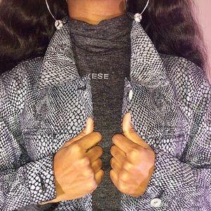 New Snake Print Jacket